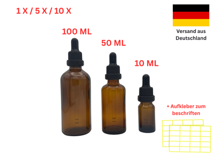 Braunglasflasche mit Pipette