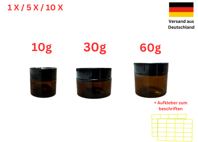 Amber Glass Jar