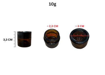 Braunglas Glastiegel