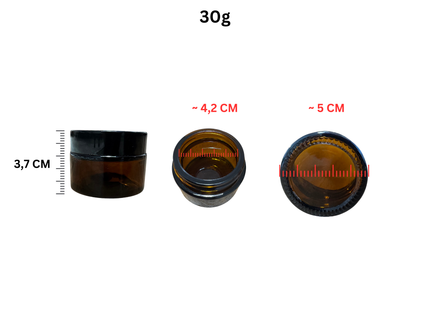 Braunglas Glastiegel
