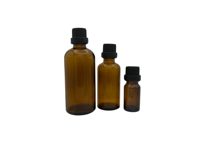 Tropfflaschen Braunglas mit Tropfeinsatz Dropper + 10ml 50ml 100ml +
