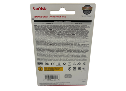 SanDisk Ultra USB 3.0 Flash-Laufwerk 128 GB (SecureAccess Software, Passwortschutz, Übertragungsgeschwindigkeit von bis zu 130 MB/s) Schwarz