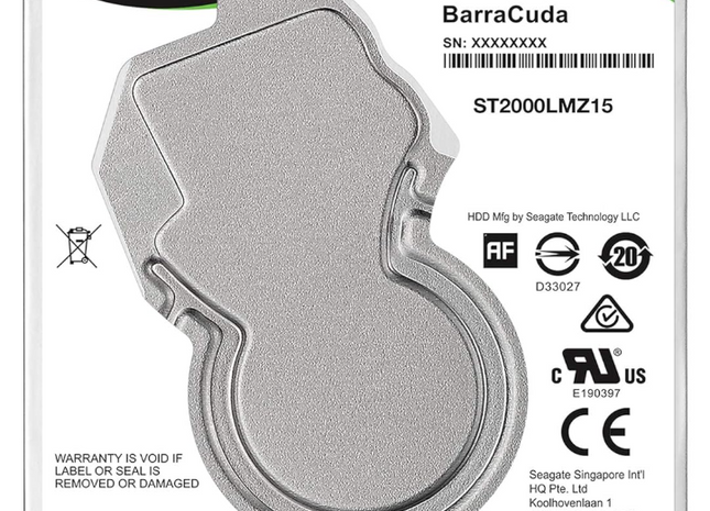 Seagate Barracuda 2TB Internal HDD, 2.5 Inch, 5400 RPM, 128 MB Cache, SATA 6GB/s, Silver, FFP, Model No.: ST2000LMZ15