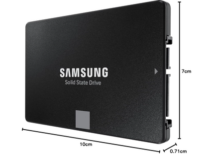 Samsung 870 EVO SATA III 2,5 Zoll SSD, 1 TB, 560 MB/s Lesen, 530 MB/s Schreiben, Interne SSD, Festplatte für schnelle Datenübertragung, MZ-77E1T0B/EU