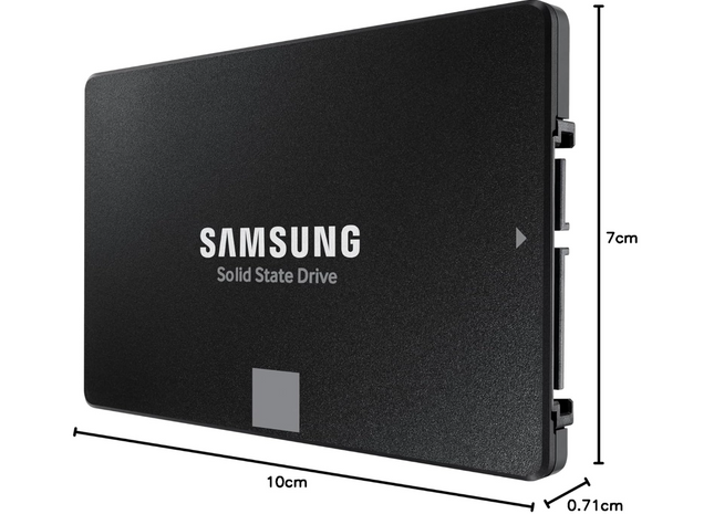 Samsung 870 EVO SATA III 2,5 Zoll SSD, 1 TB, 560 MB/s Lesen, 530 MB/s Schreiben, Interne SSD, Festplatte für schnelle Datenübertragung, MZ-77E1T0B/EU