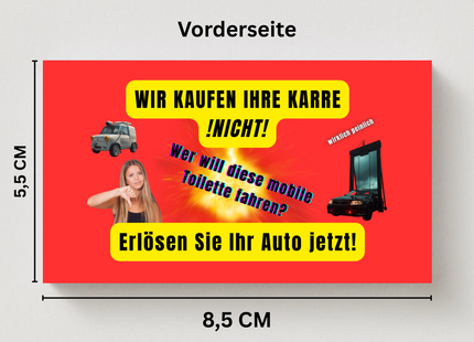 Wir kaufen Ihr Auto nicht! Visitenkarte