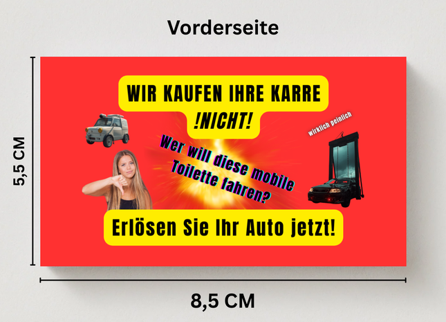 Wir kaufen Ihr Auto nicht! Visitenkarte
