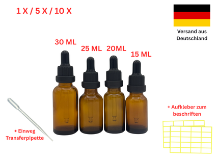 Braunglasflasche mit Pipette